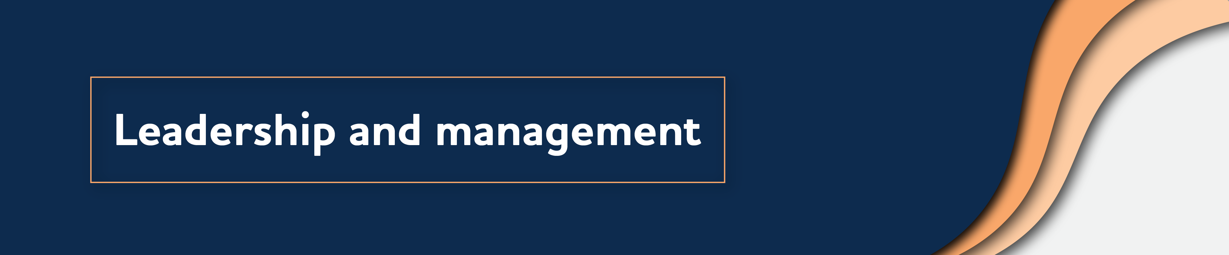 leadership and management banner