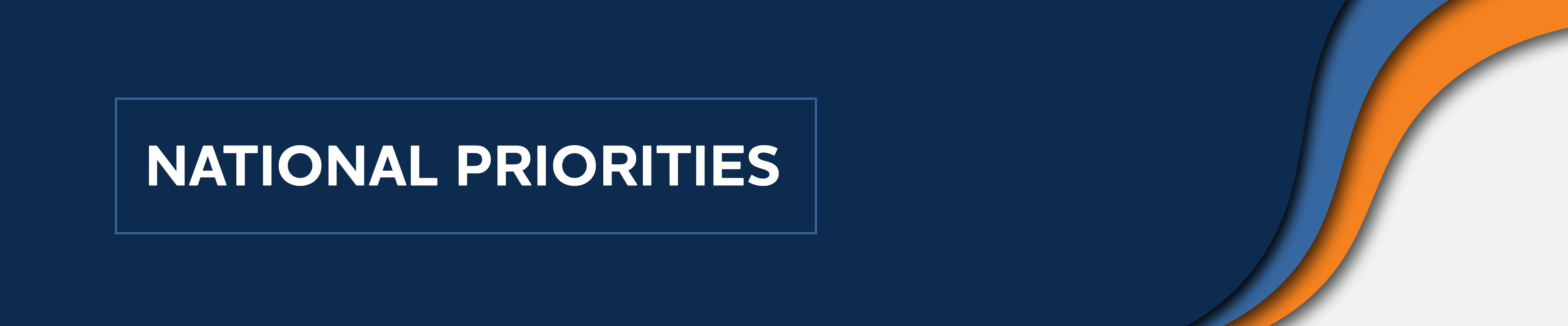 national priorities banner