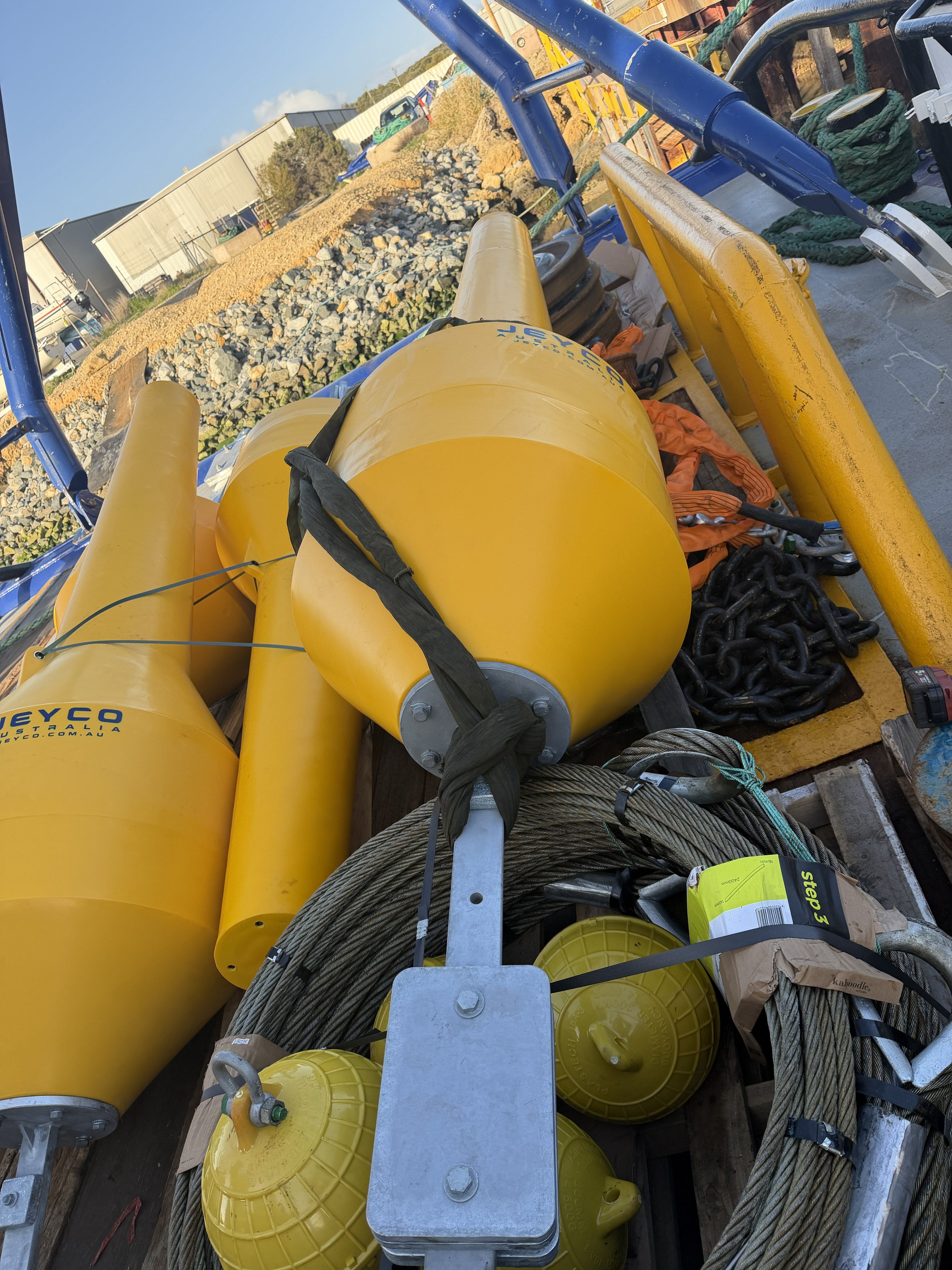 Deployment of navigational safety aids at Cliff Head facility